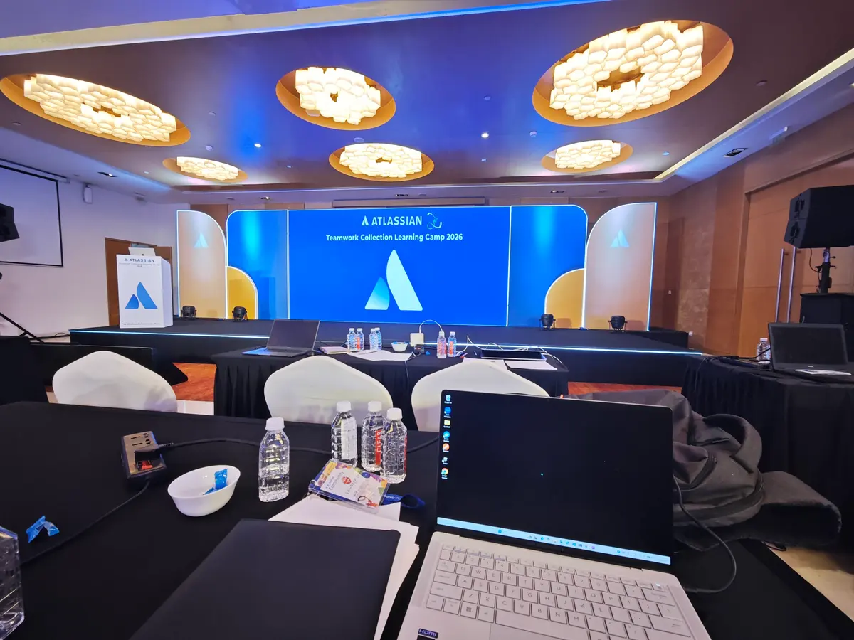 The Teamwork Collection Learning Camp on stage in Pune